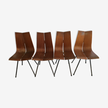 Set of 4 GA chairs, Hans Belleman, 50's