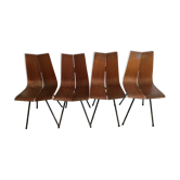 Set of 4 GA chairs, Hans Belleman, 50's