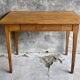 Vintage drawer table or desk in light wood 1950