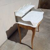 Toilet table, marble top