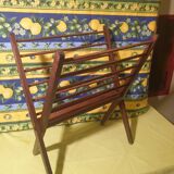 Scandinavian wooden folding magazine rack