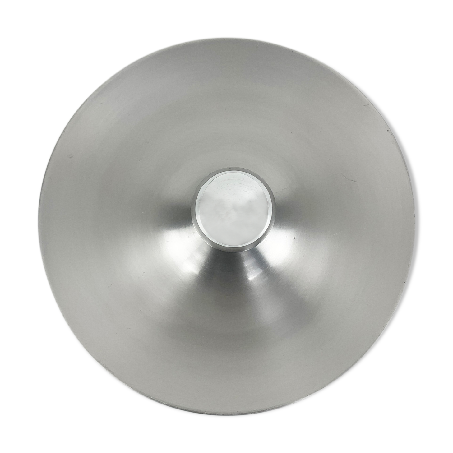 Space Age Flush Light Les Arcs Brushed Aluminum, 1960-70s