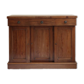 Walnut sideboard, 3 drawers and 3 doors, 1930s.