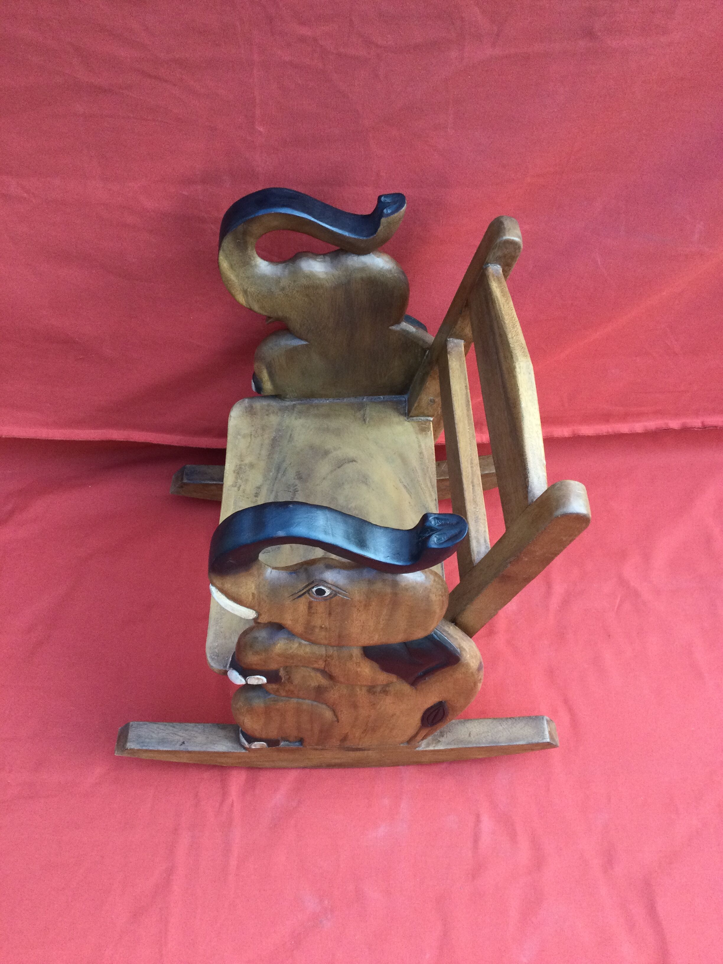 Elephant child rocking chair