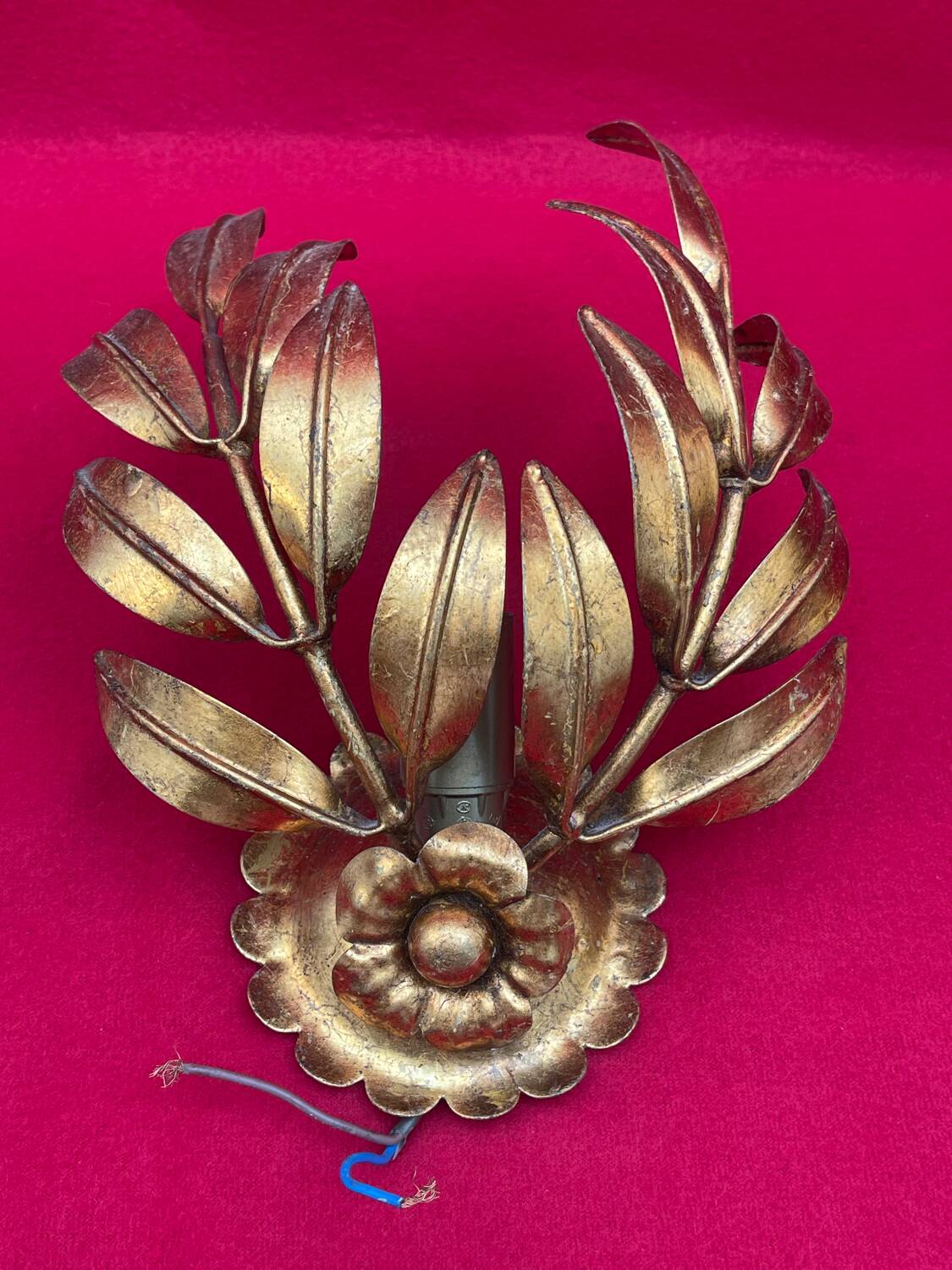 Golden Leaf Appliques Hans Kögl Style 1960/70 Hollywood Re