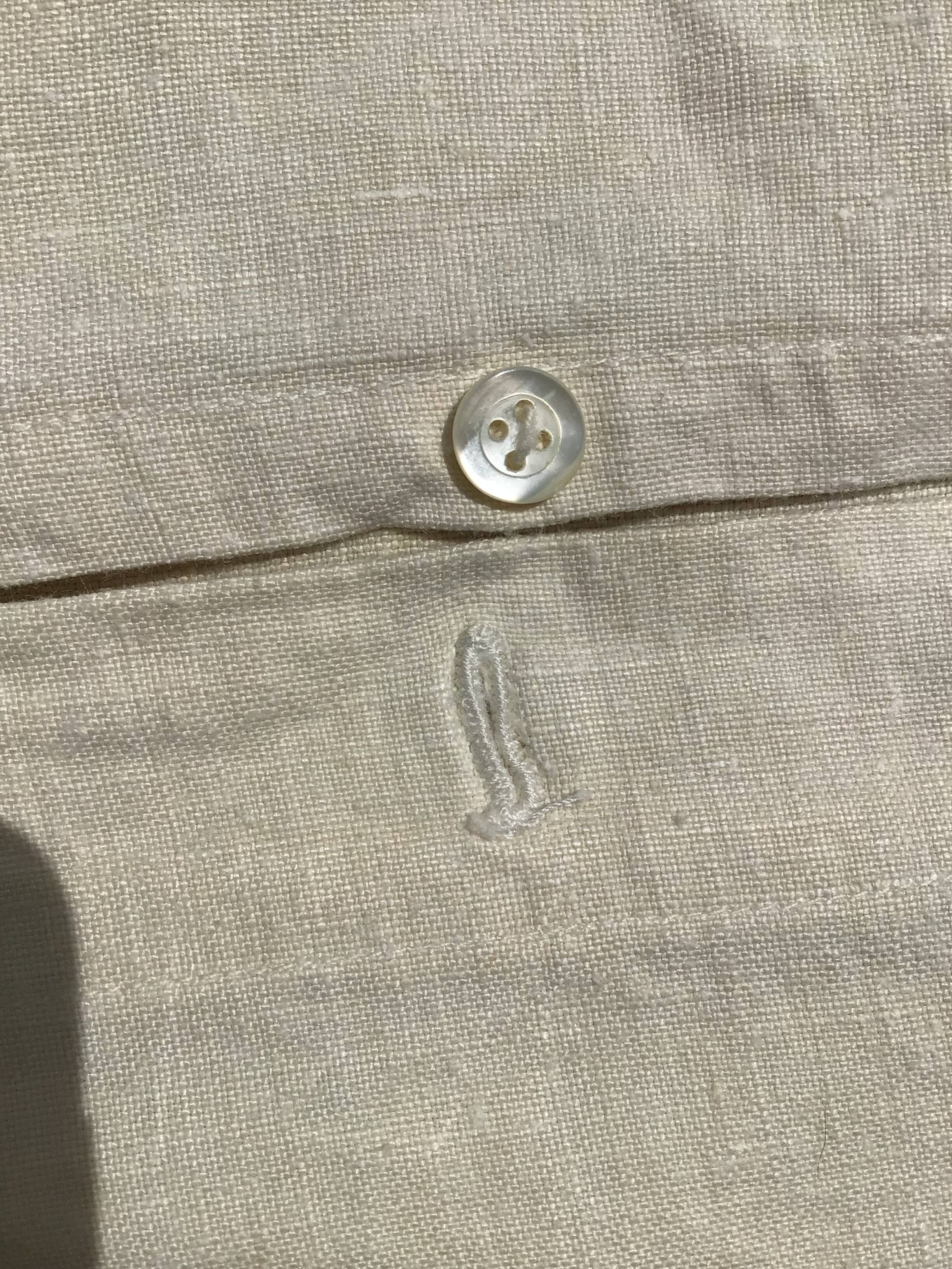 New linen pillowcase embroidered CV day scale, pastilles