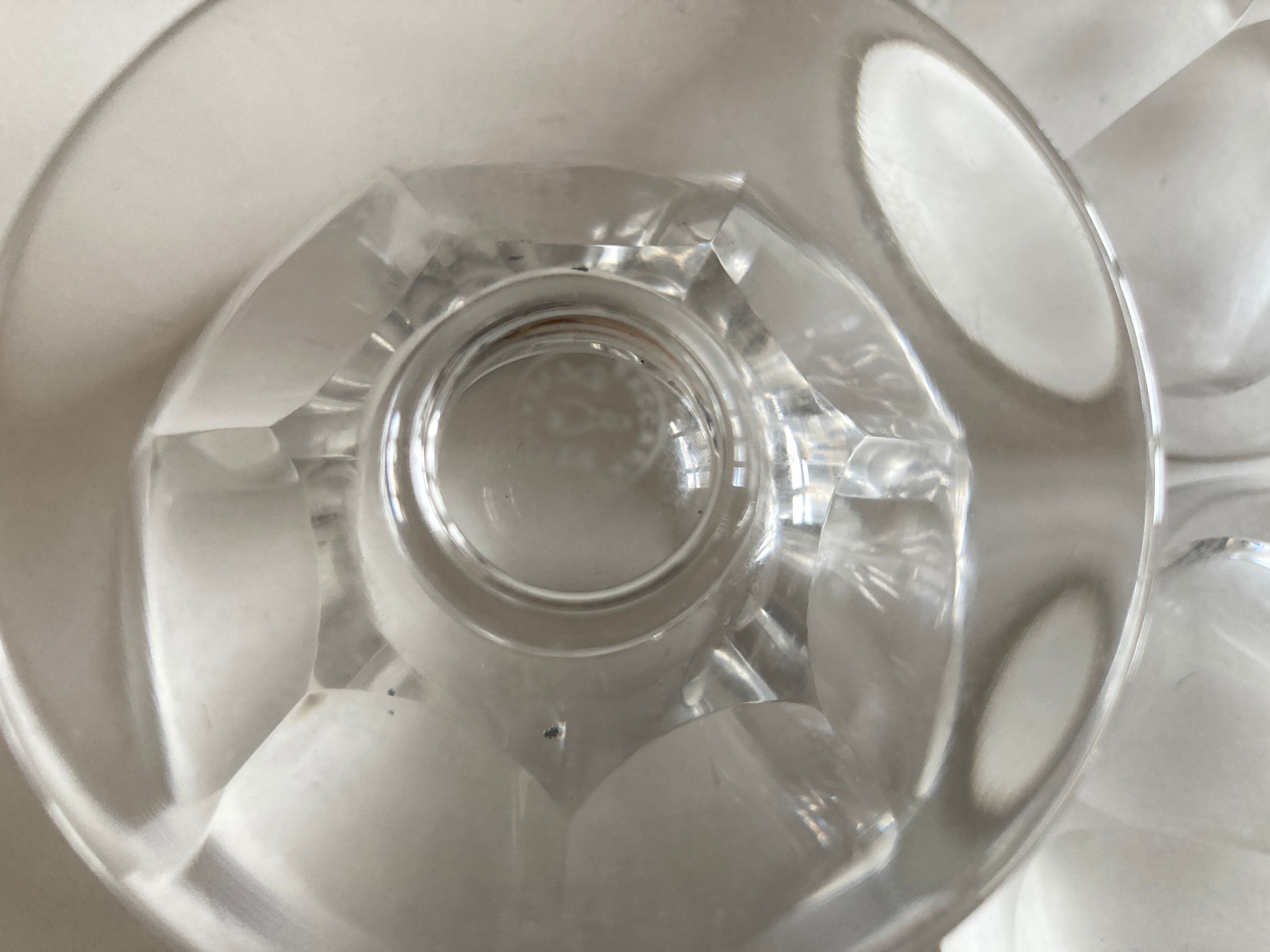 Set of 3 champagne glasses Harcourt Talleyrand crystal Baccarat