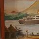 Tableau  "Paquebot en croisière "Signé.