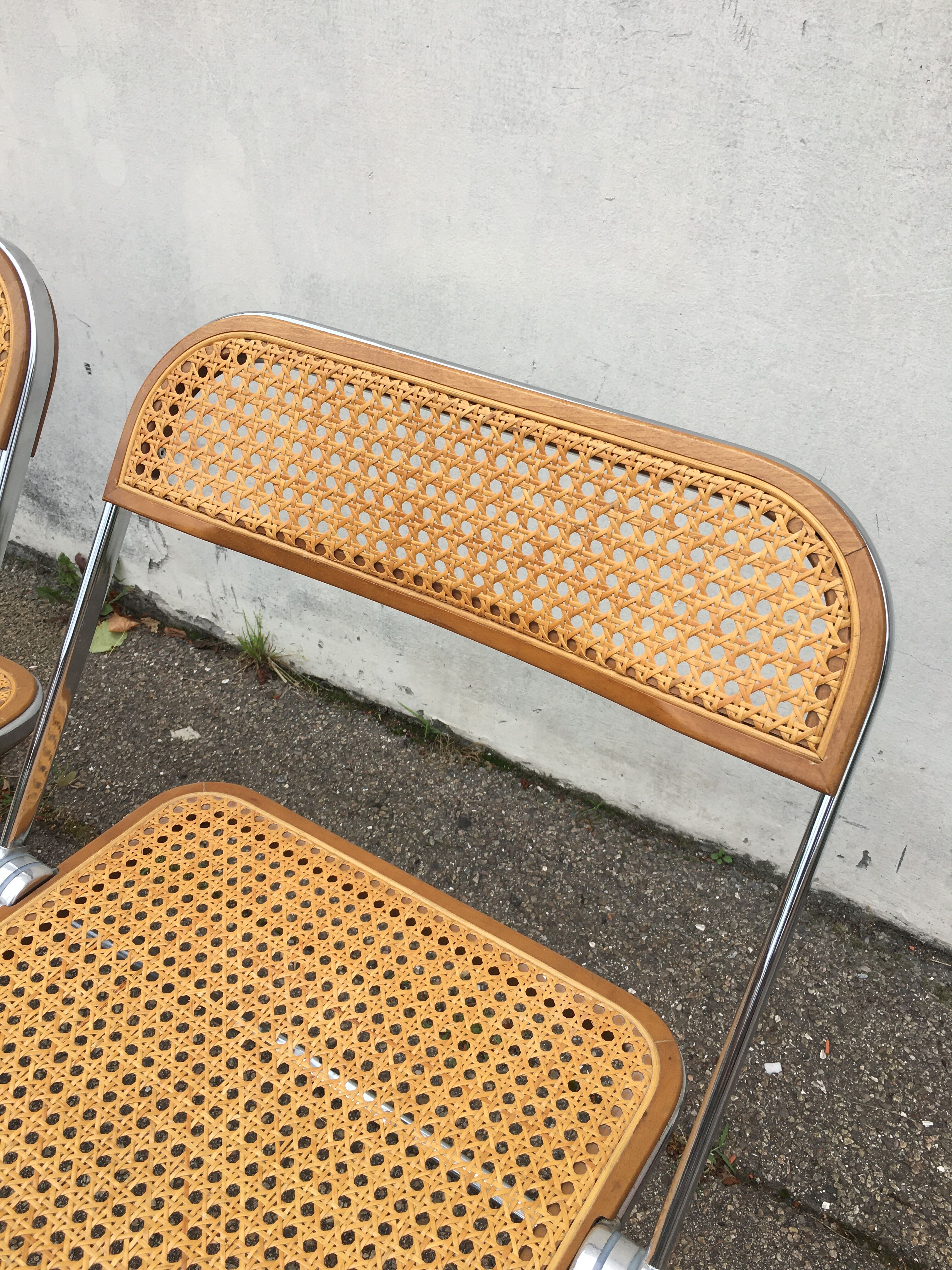 6 plia chairs by Giancarlo Piretti, Castelli circa 1967