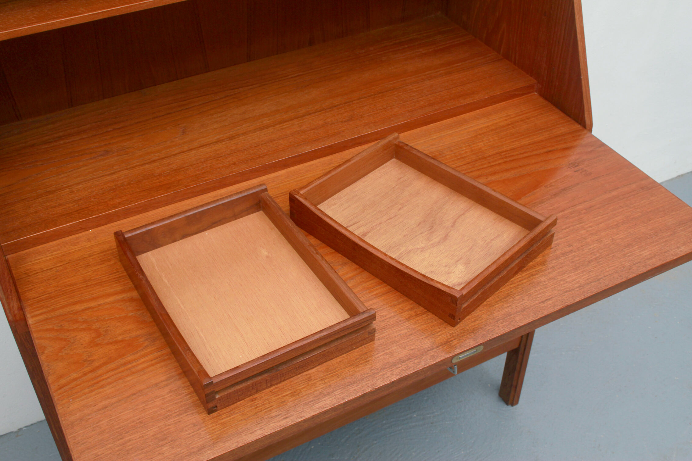 1960s secretary in teak, Dyrlund Denmark