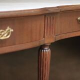 Superb mahogany and marble console table (early 20th century).