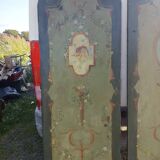 Two painted canvases