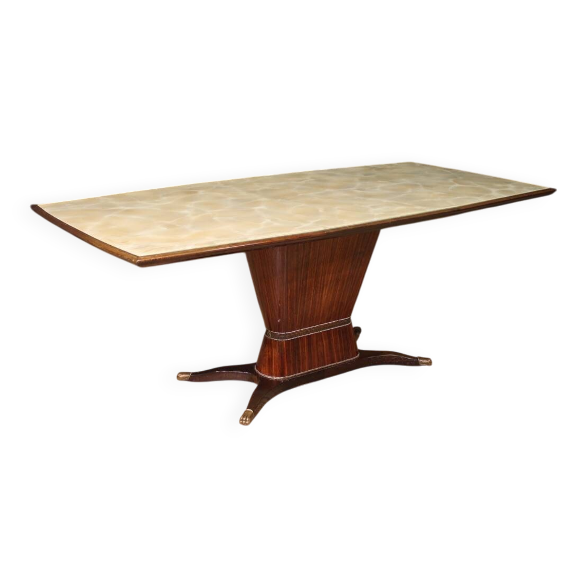 Great dining table production Fratelli Rigamonti Desio, Milan, 1940s