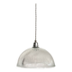 Ribbed globe pendant light, 2 m fabric cable