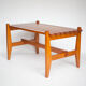 Table basse bois bois à lattes, décoration intérieur