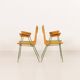 Boomerang chair attr. to Carlo De Carli, set of 2, Italy 1950s