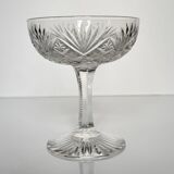 5 Saint-Louis “Gavarni” crystal champagne glasses, early 20th century