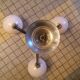 Pink opaline chandelier