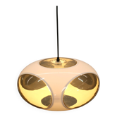 Lampe de plafond UFO à yeux de bug de l'ère spatiale *** Massive *** modèle blanc *** Belgique