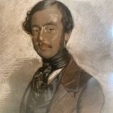 Oil on panel Painted portrait of a gentleman Signed and dated 1842 / XIX