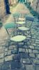 Set of four vintage chairs from the 1960s.
