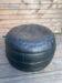 Pouf patchwork de cuir noir De Sede