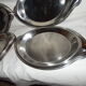 Lot de 10 plats ovales en inox