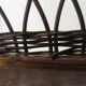 Bookcase - Bibus - 3 levels - woven rattan - bamboo - Vintage - 70s