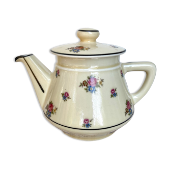 Old flowered teapot