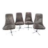 4 vintage swivel armchairs 1970