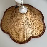 Vintage wicker pendant light