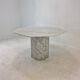 Italian carrara marble octagon garden or dining table, 1960s