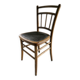 Bistro chair with crocodile seat, from the 1920s