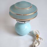 Old blue glass lamp