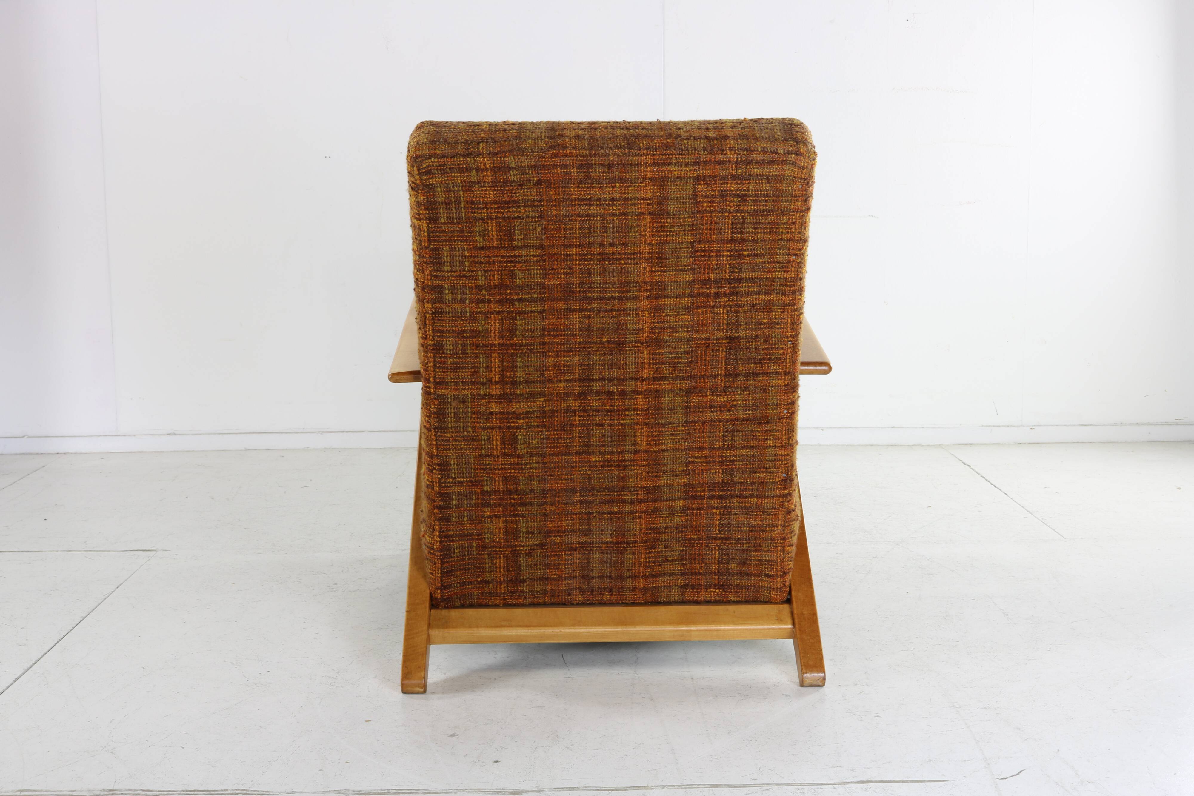 Forties dutch design larger lounge chair attributed to Jan den Drijver