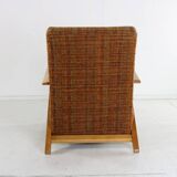 Forties dutch design larger lounge chair attributed to Jan den Drijver