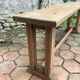 Pair of antique solid oak benches