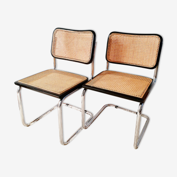 Pair of chairs B32 cans by Marcel Breuer