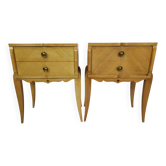 Pair of art deco bedside tables