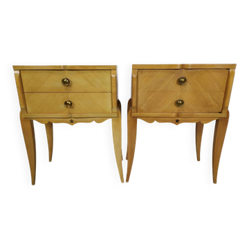 Pair of art deco bedside tables