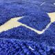 Moroccan rug, blue, 150/250cm