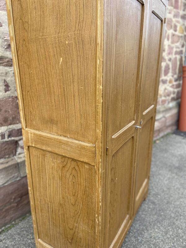 Armoire Parisienne Placard vestiaire atelier bois Mid-century vintage scandinave 1950