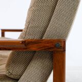 Canapé trois places vintage en palissandre 1960