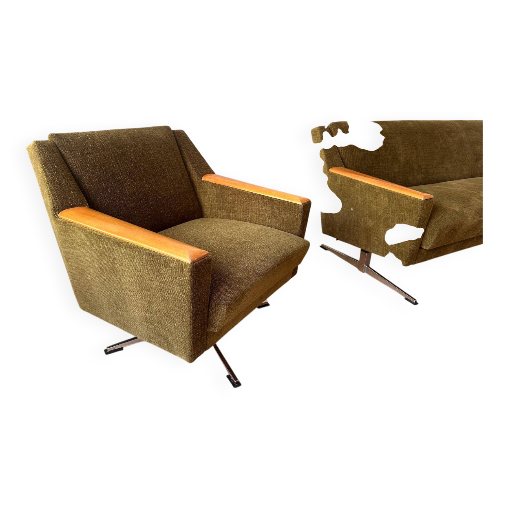 Sofa and armchair