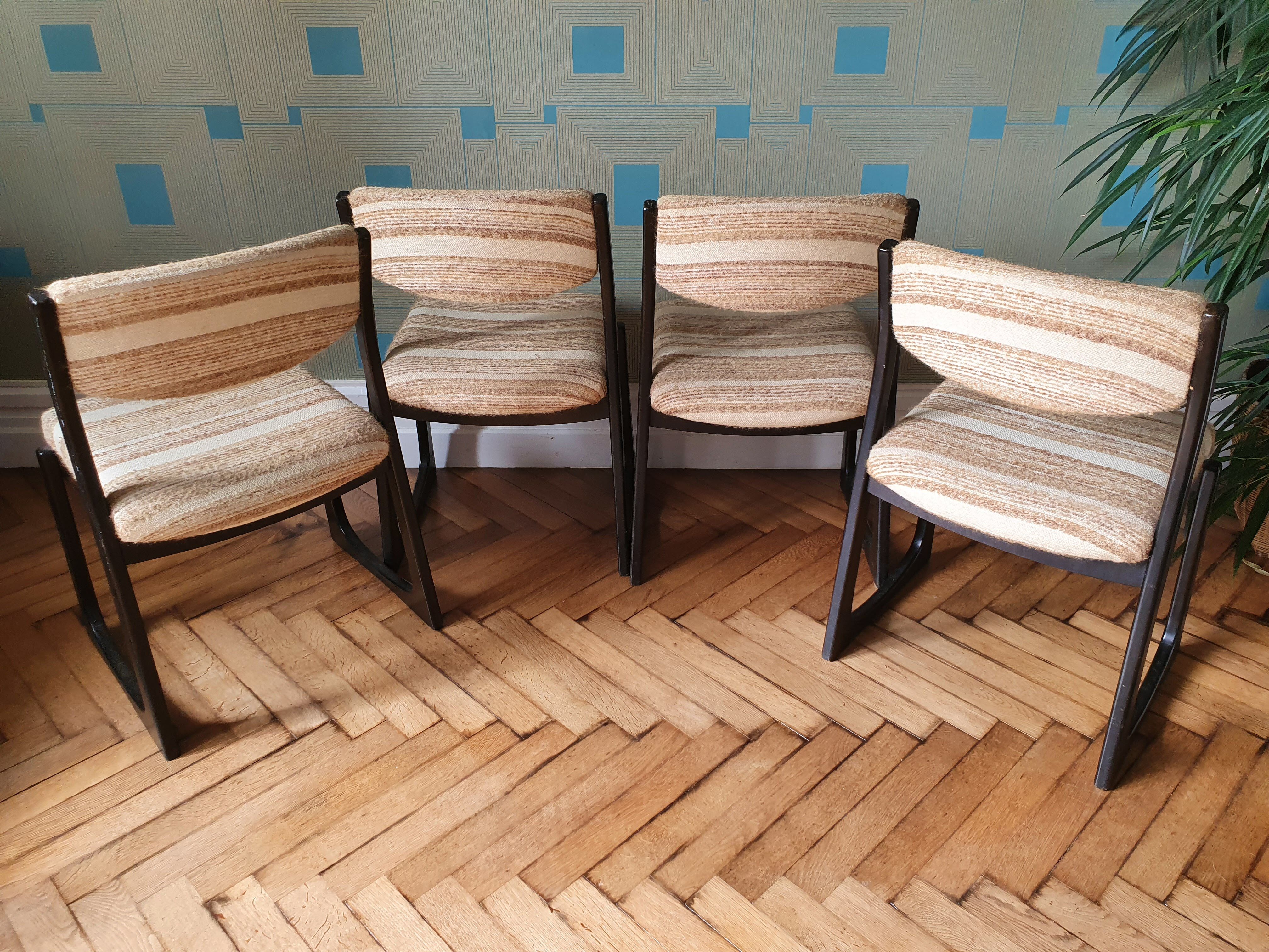 Seventies sled chairs