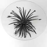 Coffee table with ears of wheat, "Coco Chanel" by Goossens, Circa 1970