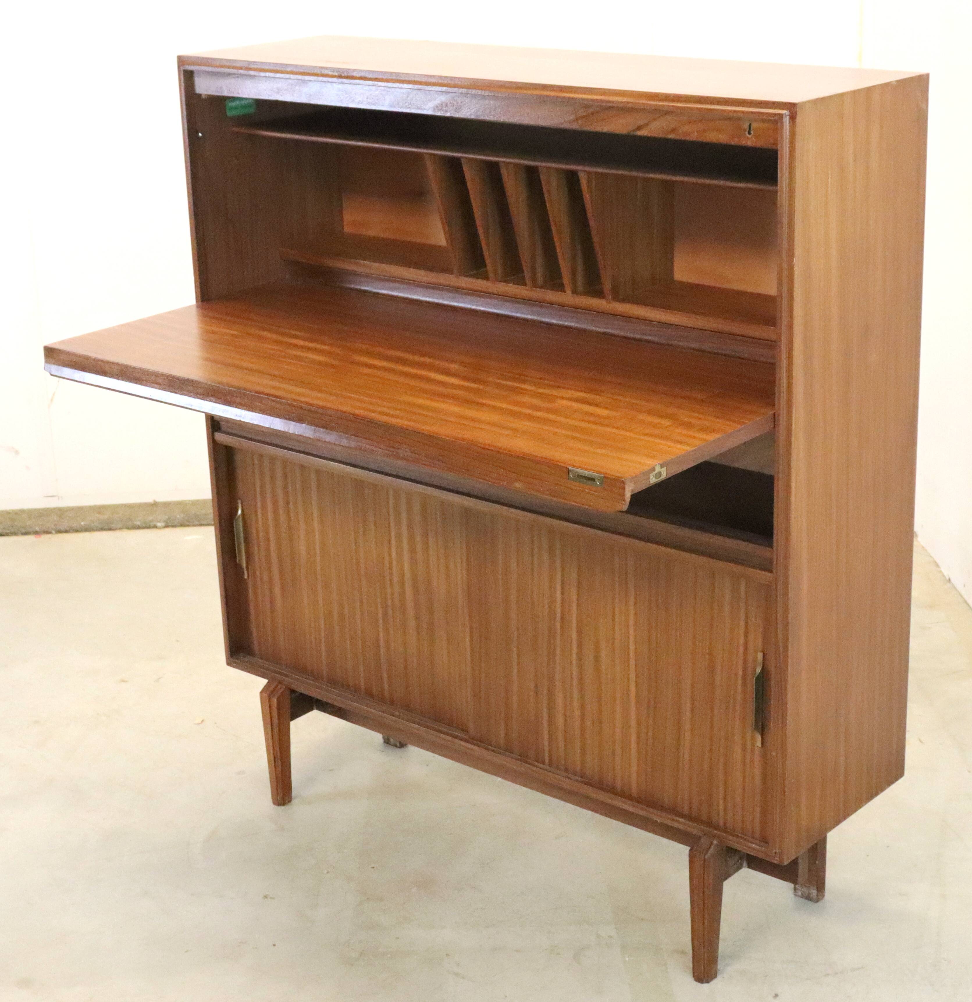 Beaver & Tapley Ltd secretaire 'Elvington' - vintage teak