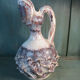 Pichet faïence stylisé signé design céramique ancienne 1950 vintage