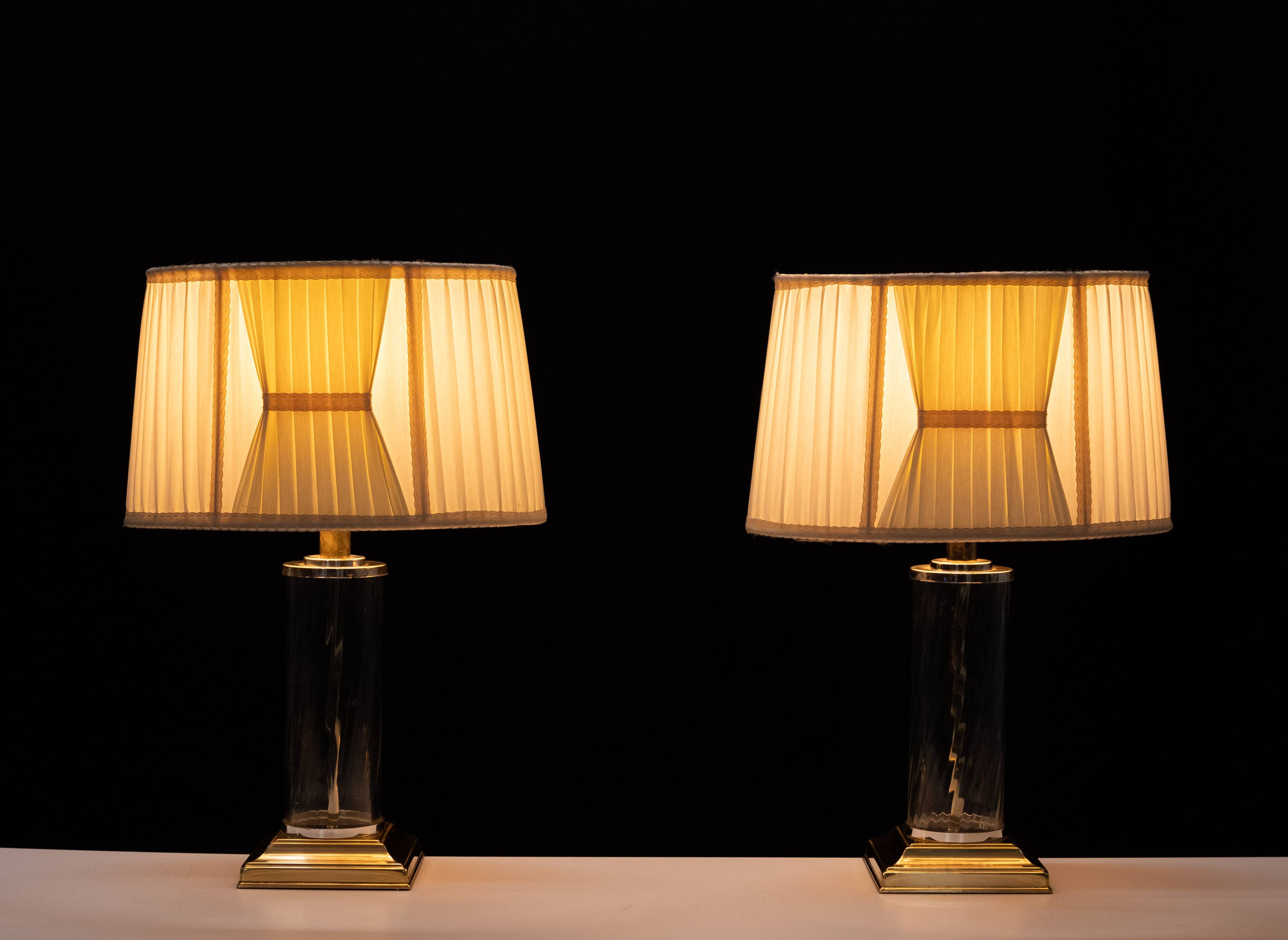 set Hollywood Regency Table Lamps 1970s