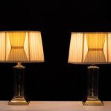 set Hollywood Regency Table Lamps 1970s